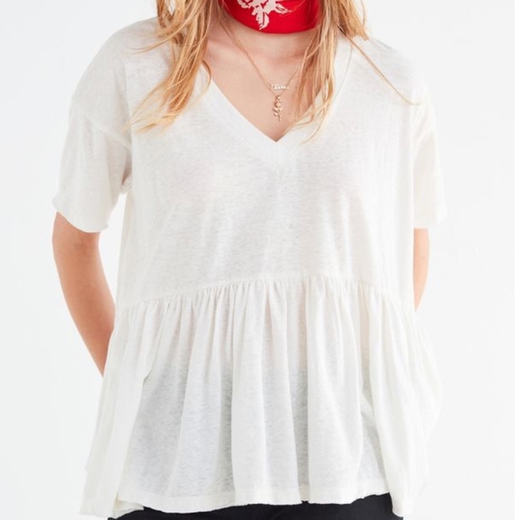 urban outfitters peplum tee